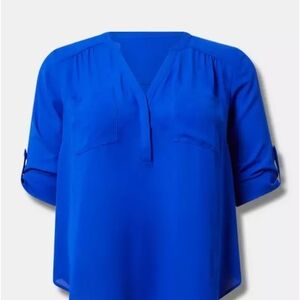 Torrid Vibrant Blue Blouse